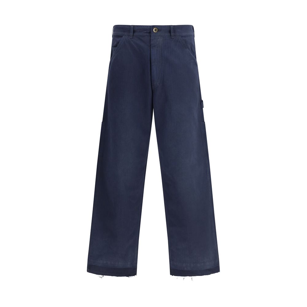 Margiela Blu Cotton Trousers
